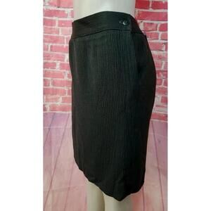Jaeger Woman Wool Blend Tweed Skirt Size 14 Green #CB1
